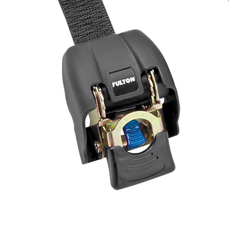 Fulton 2 x 43" Zinc Transom Retractable Ratchet Boat Tie Down Straps (4 Straps)