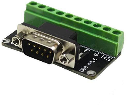 DB9-M6-G6 Serial Male Adapter Plate 9 Positions Terminal Connector Signal Module