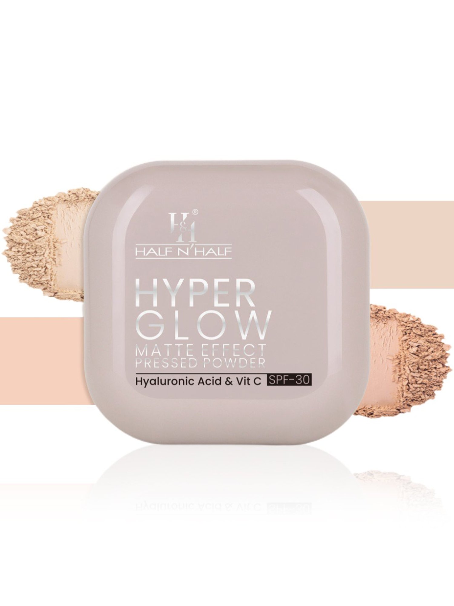 Half N Half Hyper Glow Matte Effect Pressed Powder 01 Ivory Glow - 20 gm