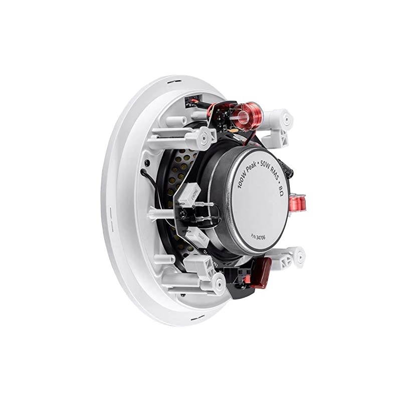 2 Way inCeiling Speakers 65 Inch Pair with Aramid Fiber and Titanium Silk Drivers Caliber Slim Series