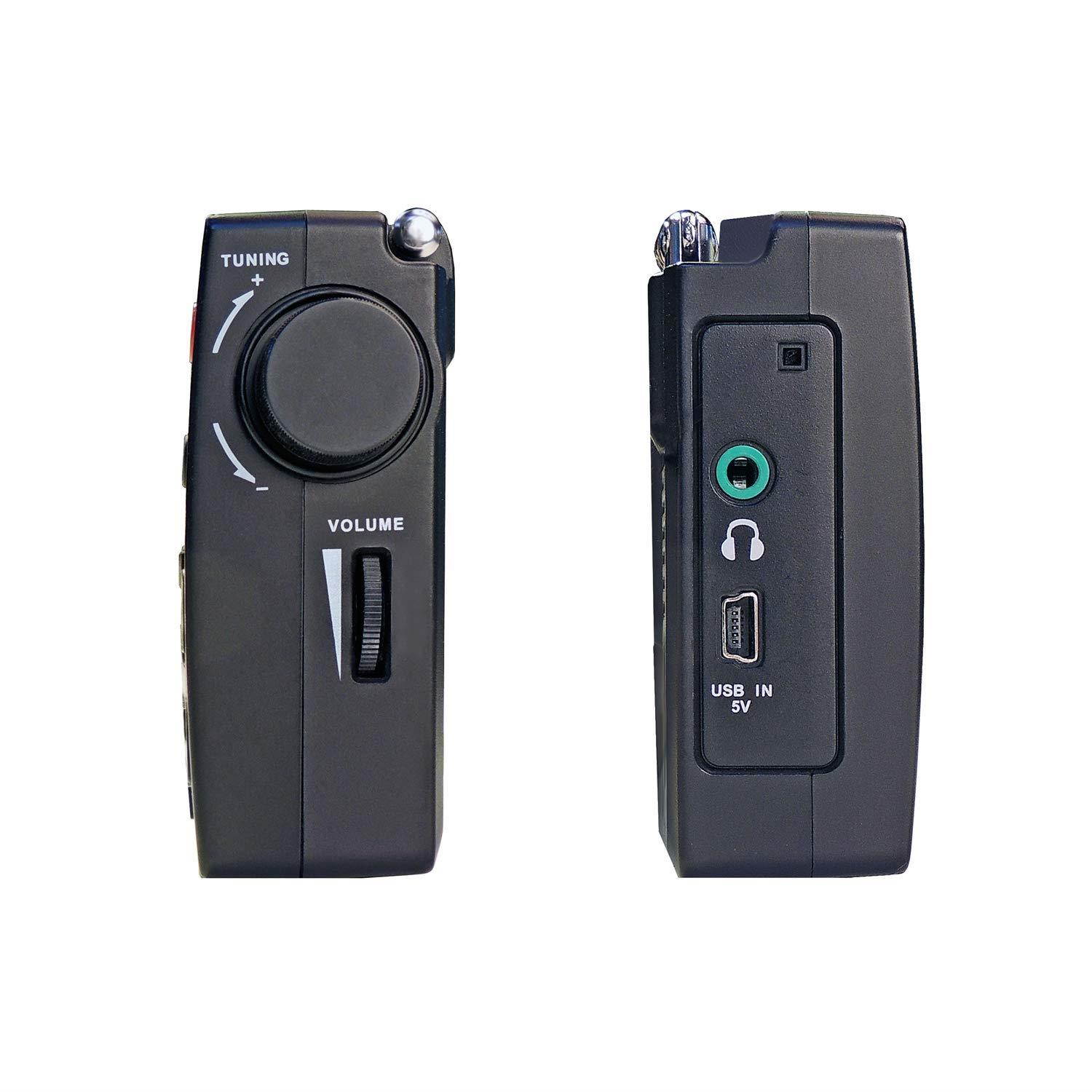 C Crane CC Skywave AM, FM, Shortwave, Weather and Airband Portable Travel Radio with Clock and Alarm