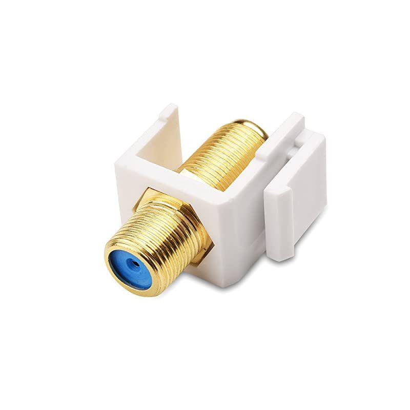 5 Pack RG6 Keystone Jack Insert Coaxial Keystone Jack Insert