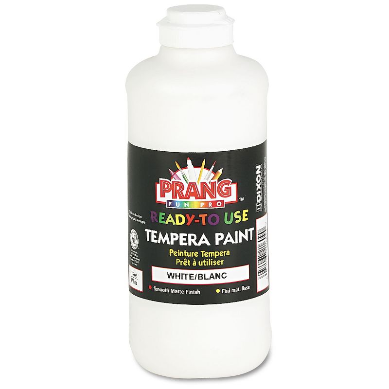 Prang Ready-to-Use Tempera Paint White 16 oz 21609
