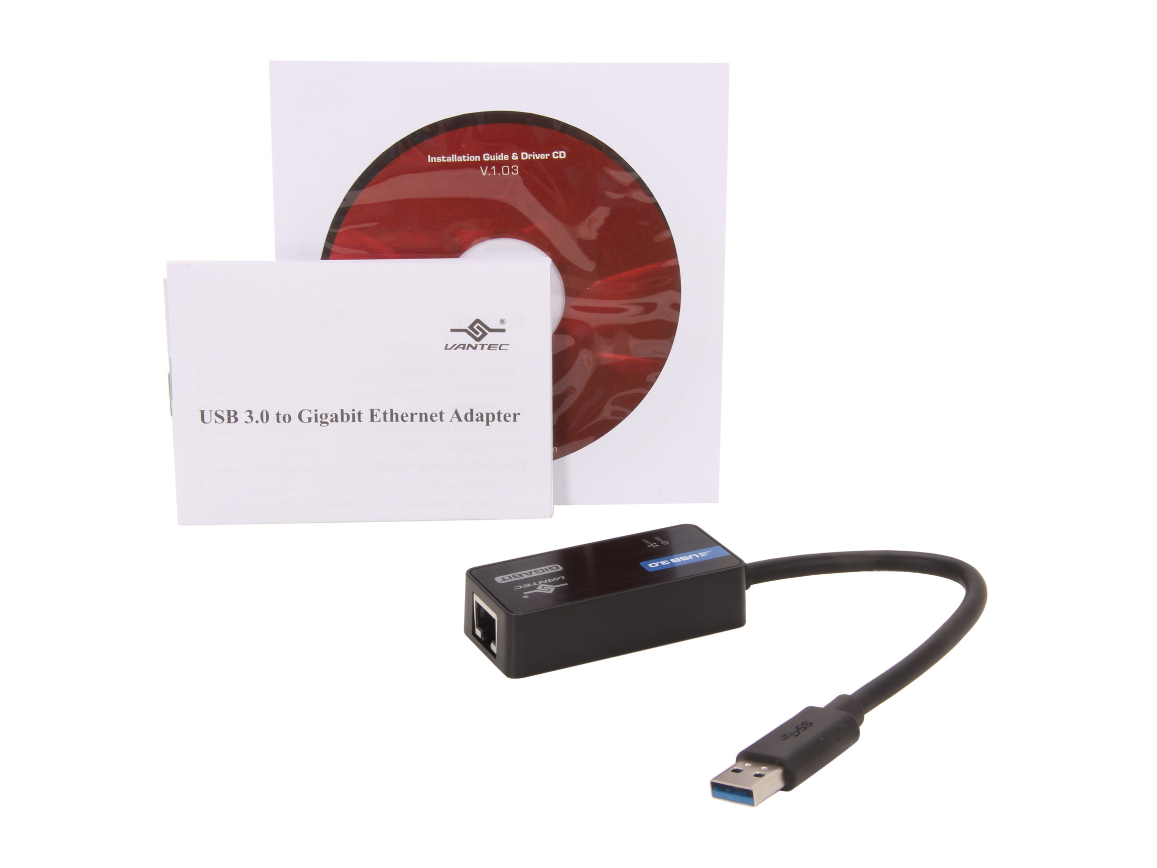 VANTEC CB-U300GNA USB 3.0 Gigabit Ethernet Adapter