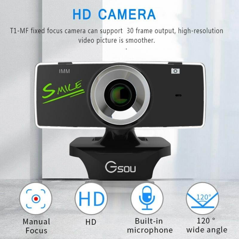 B18S HD Webcam Built-in Microphone Smart Web Camera USB Streaming Live Camera With Noise Cancellation