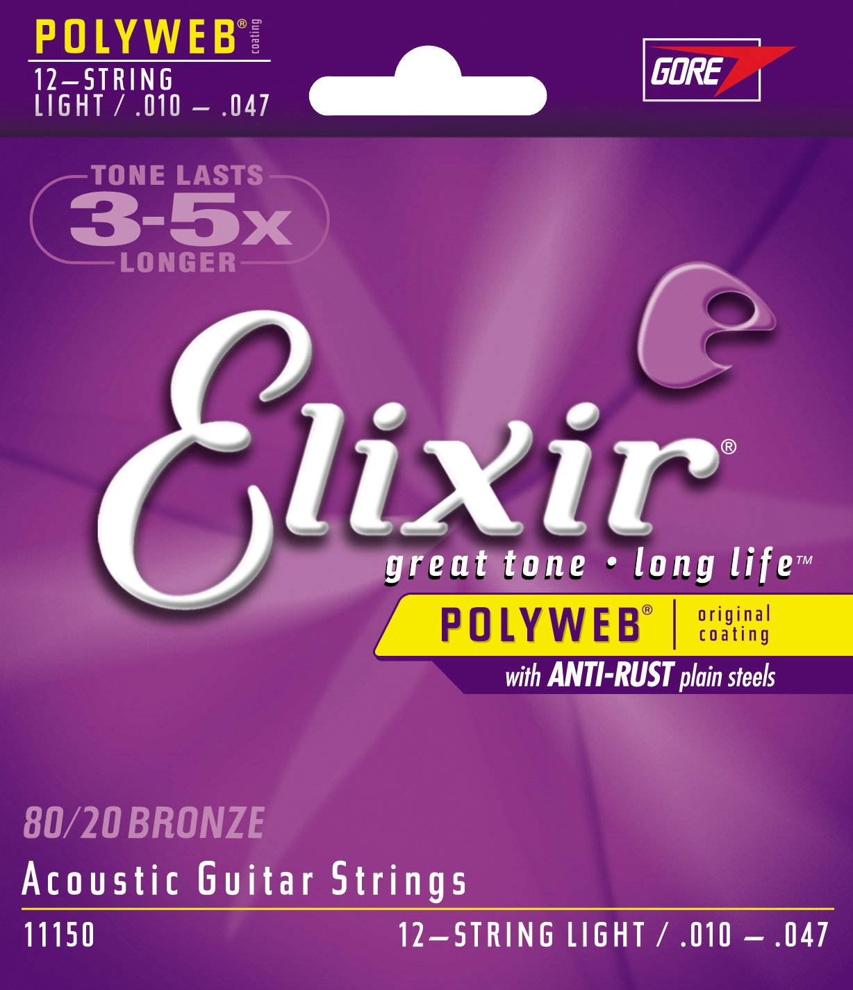 Elixir Acoustic 12-String Light - Poly