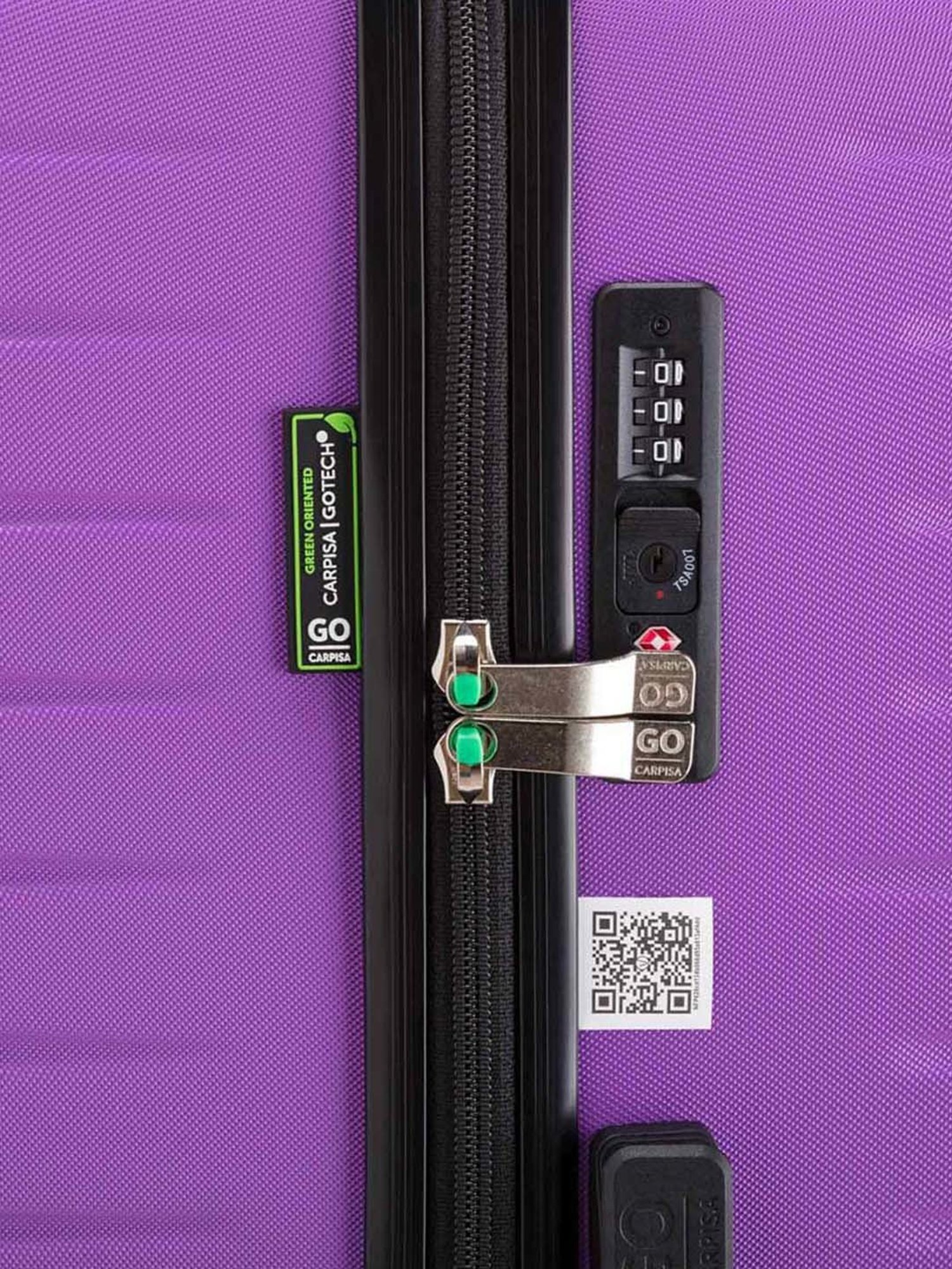 CARPISA 4 Wheel Violet Large Hard Cabin Trolley - 47 cm