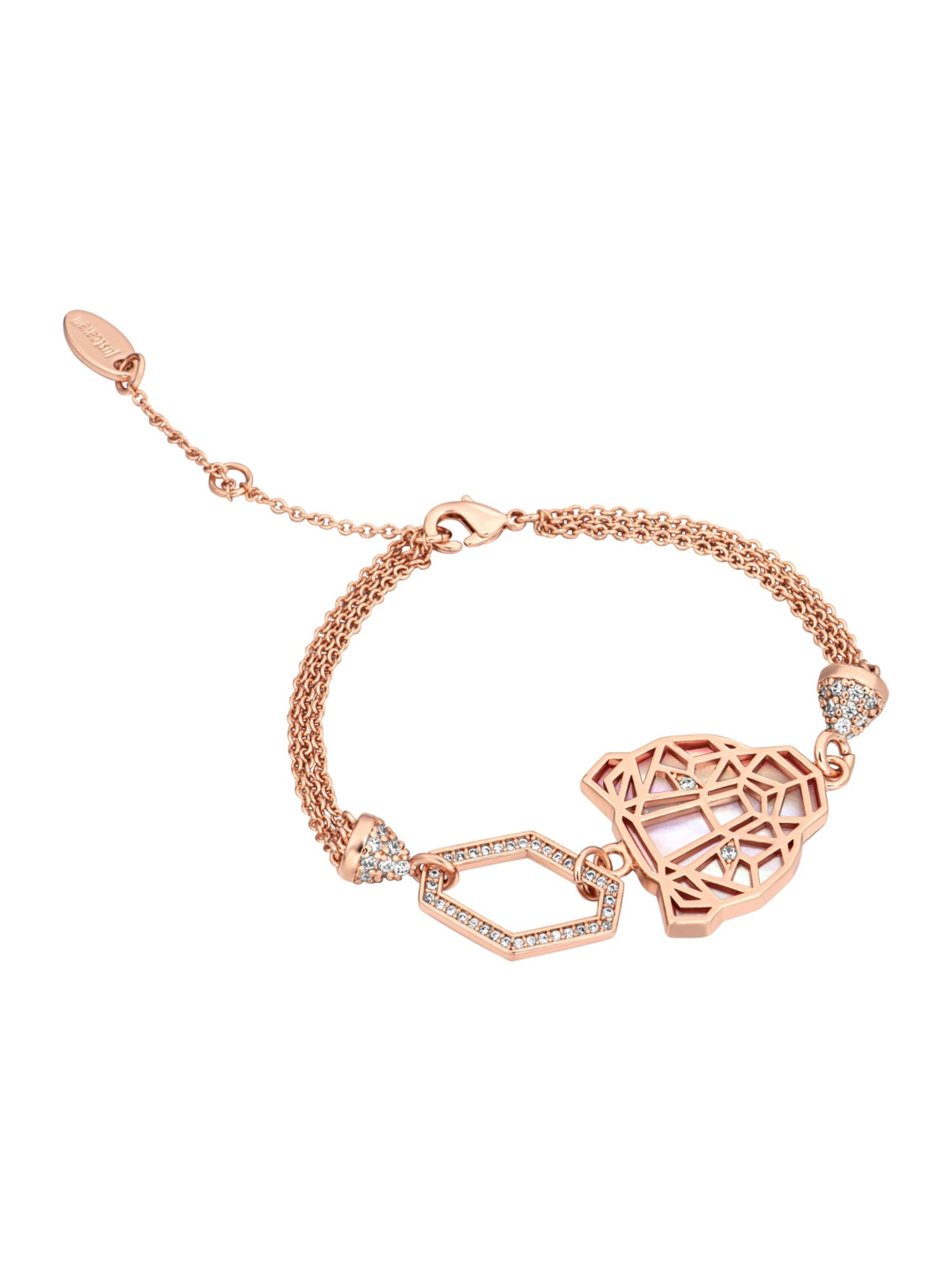 Just Cavalli Rose Gold Just Rete Flexible Fit Bracelet