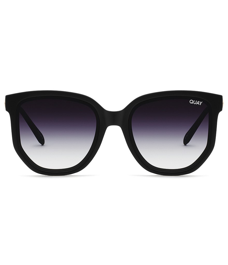 Quay Australia Coffee Run Oversized Round Cat Eye Sunglasses