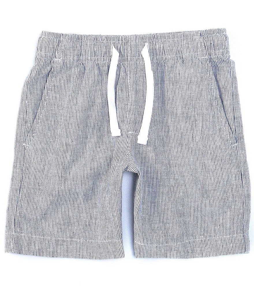 Class Club Little Boys 2T-7 Feeder Stripe Linen Shorts