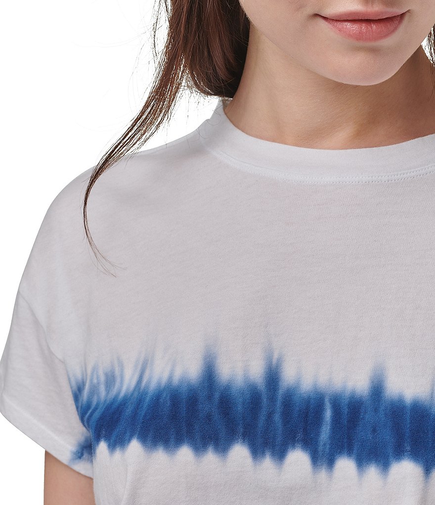Marc New York Boxy Short Sleeve Crew Neck Tie Dye Tee