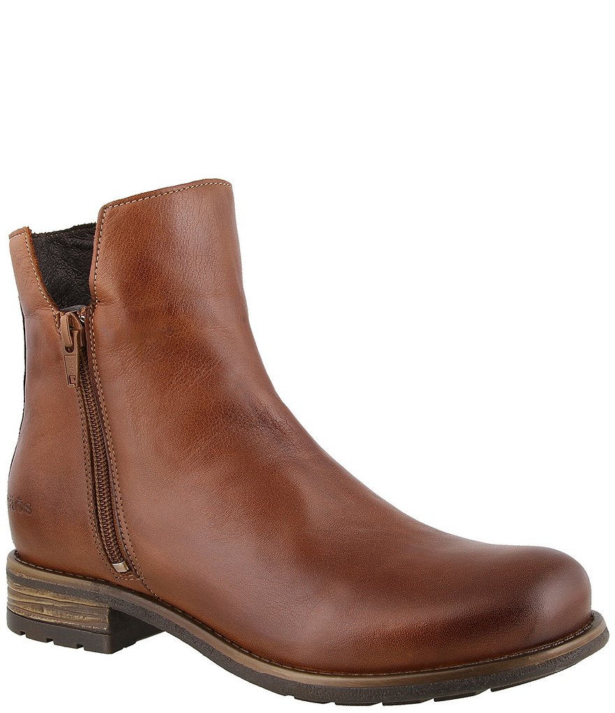 Taos Footwear Zip It Leather Booties