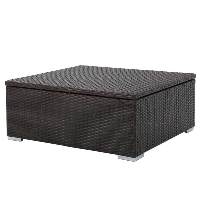 Sheldon Round Coffee Table - Black - Courtyard Casual