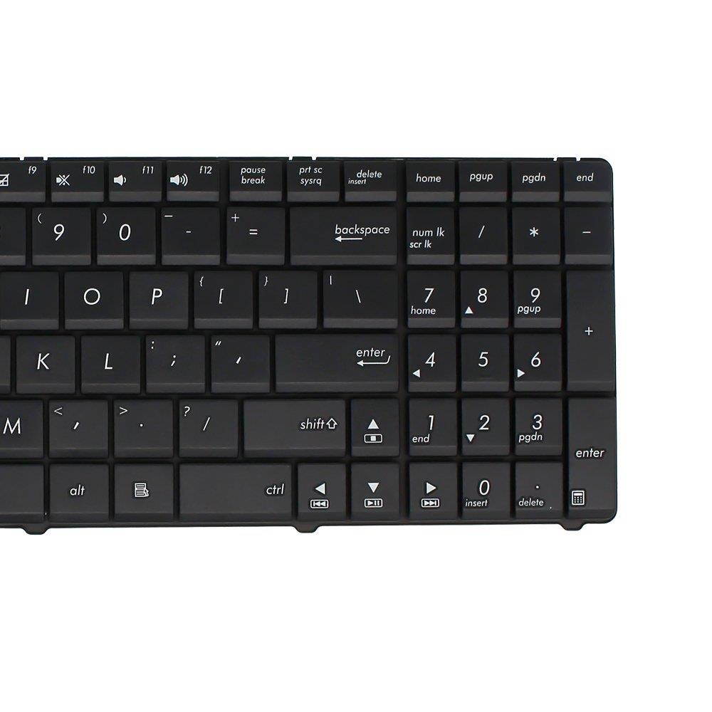 YEECHUN Black US Keyboard for ASUS F50 K52 K52J K52JK K52JR K52F K55N F50S F50Q F5OZ F70SL F70 X54 X54L X54XI X54XB X54H X54HY X54HR A54L X54C X54LY New P/N 130910203 SG-38530-XUA