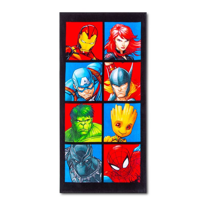 Avengers Faces of Heroes Beach Towel - Marvel