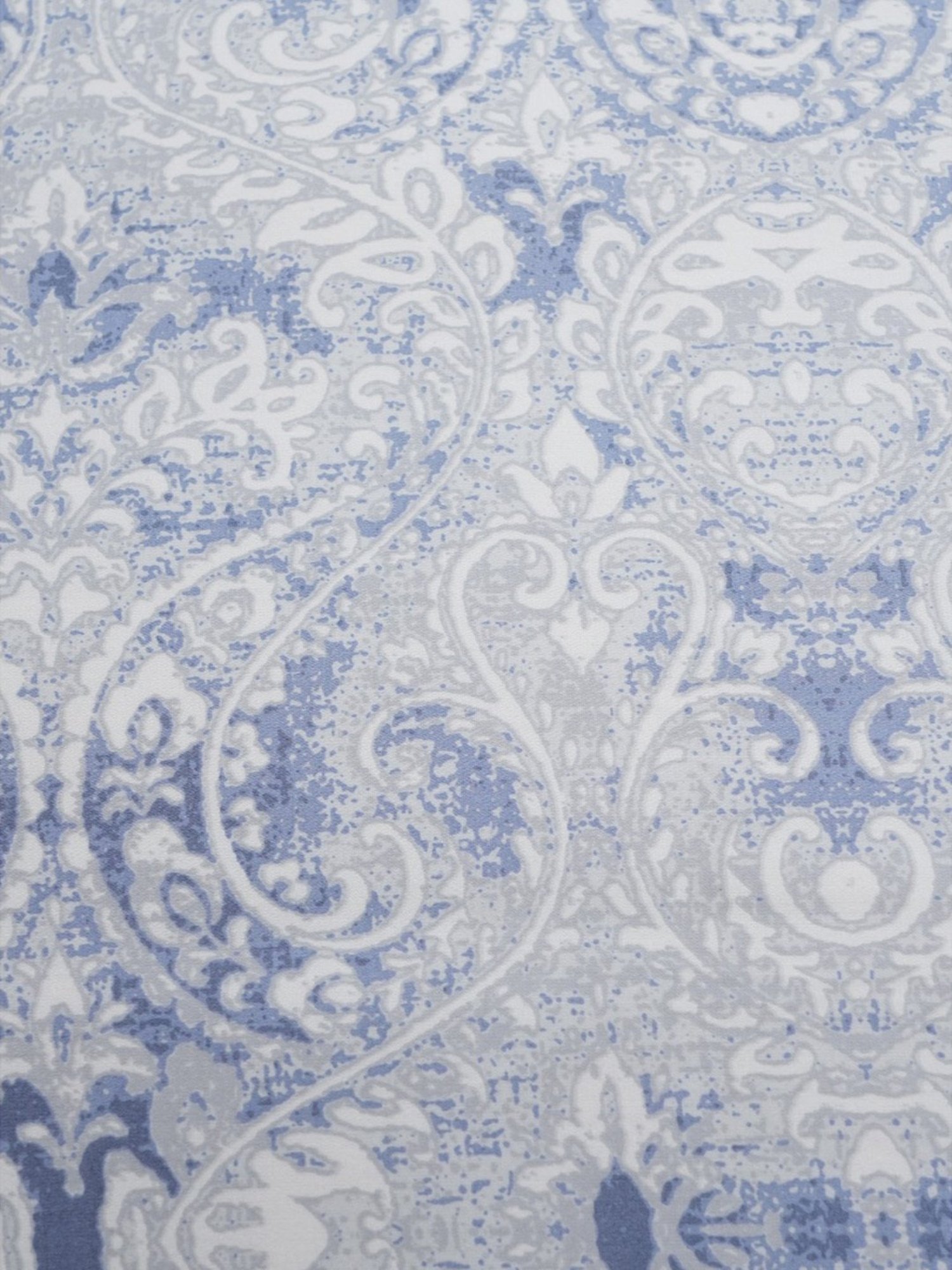 Maspar Vintage PRetro Baroque Printed Blue 400 TC Cotton King Duvet Cover With 2 Pillow Case