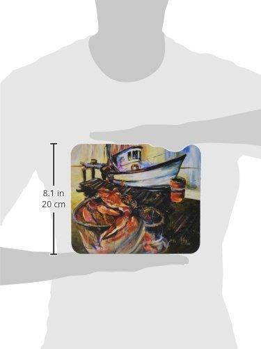 Caroline's Treasures Blue Crab Trap Mouse Pad/Hot Pad/Trivet (JMK1104MP)