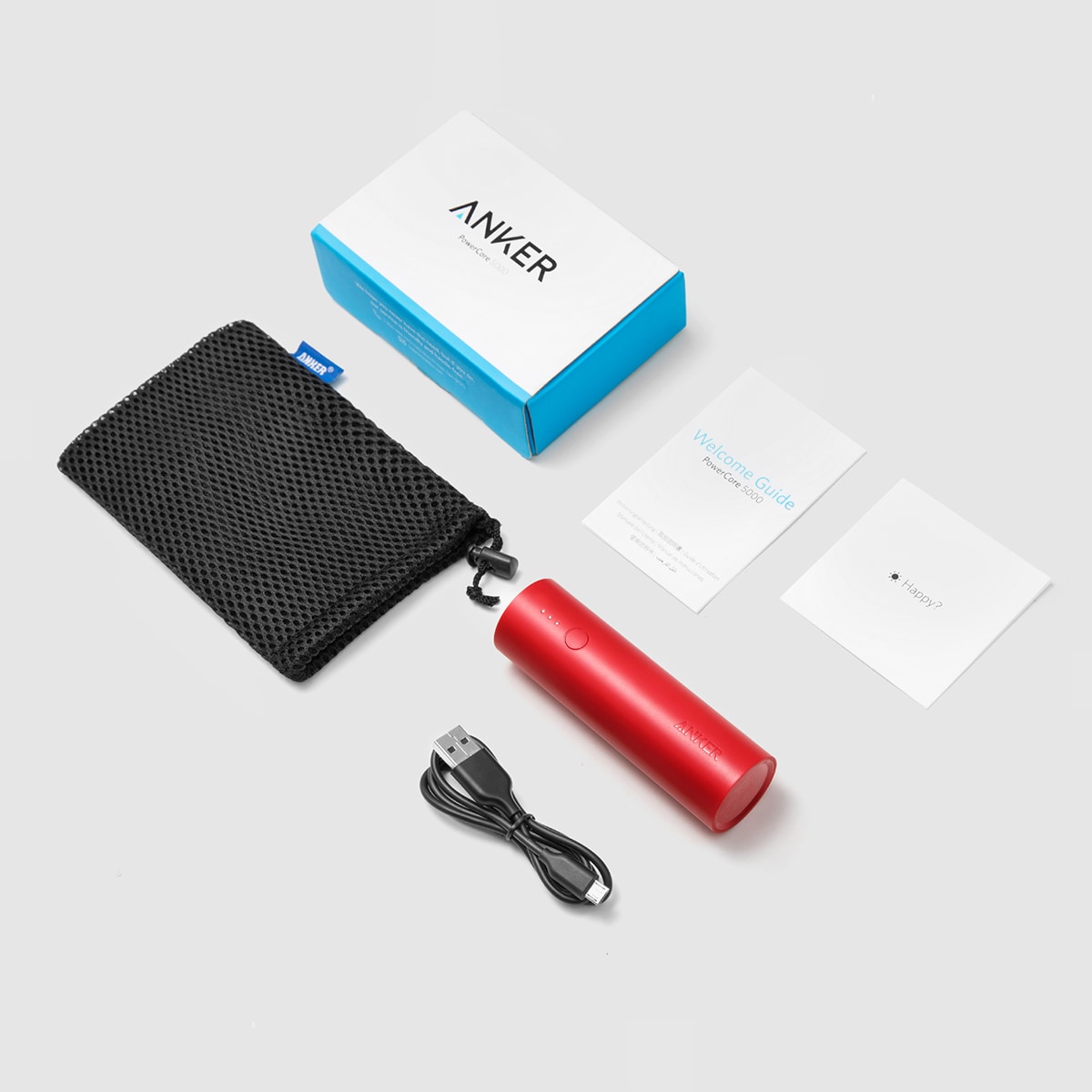 Anker PowerCore 5000 Portable Charger, Ultra-Compact External Battery with Fast-Charging Technology, Power Bank for iPhone, iPad, Samsung Galaxy and more