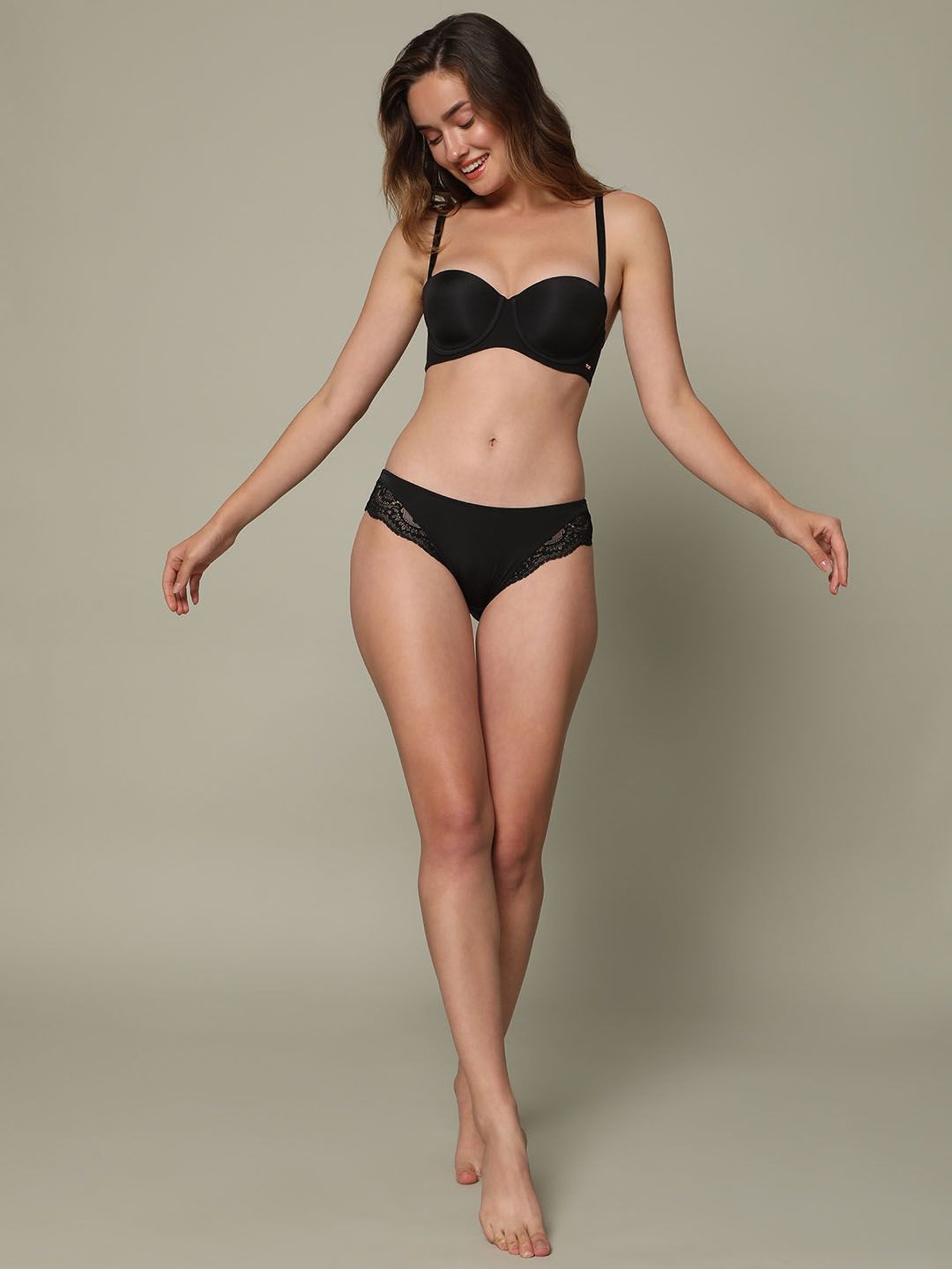 Vero Moda Intimates Black Half Coverage Push-Up Bra