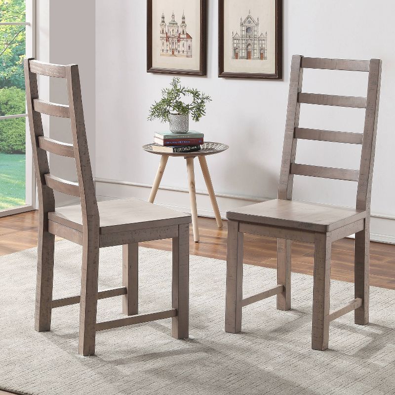 Set of 2 Auckland Side Chairs Weathered Gray - Steve Silver Co.