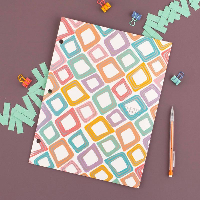 Day Designer Padfolio with Notepad Black - Blue Sky