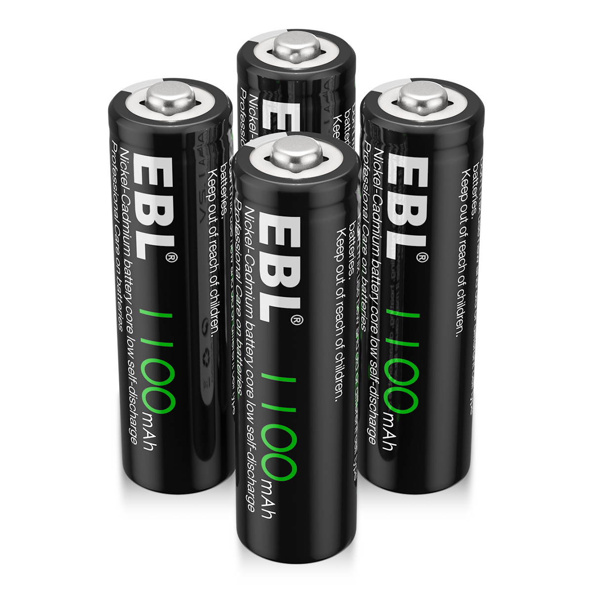 EBL 12 Pack 1100mAh AA Ni-CD Battery 1.2V Rechargeable Batteries for Garden Solar Light