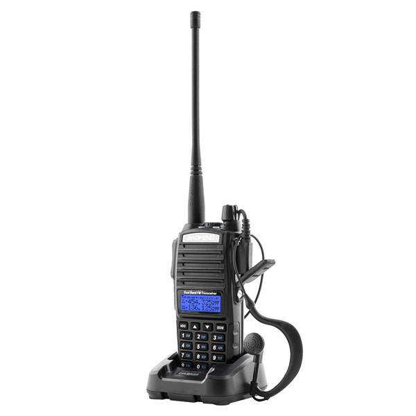 UV82 Dual Band Dual Standby Dual Display 5W Handheld Two Way Radio Walkie Talkie Black