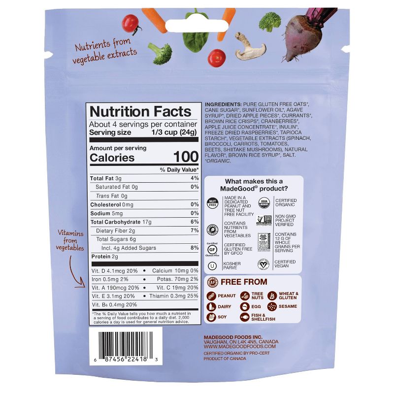 MadeGood Mixed Berry Granola Minis - 3.5oz