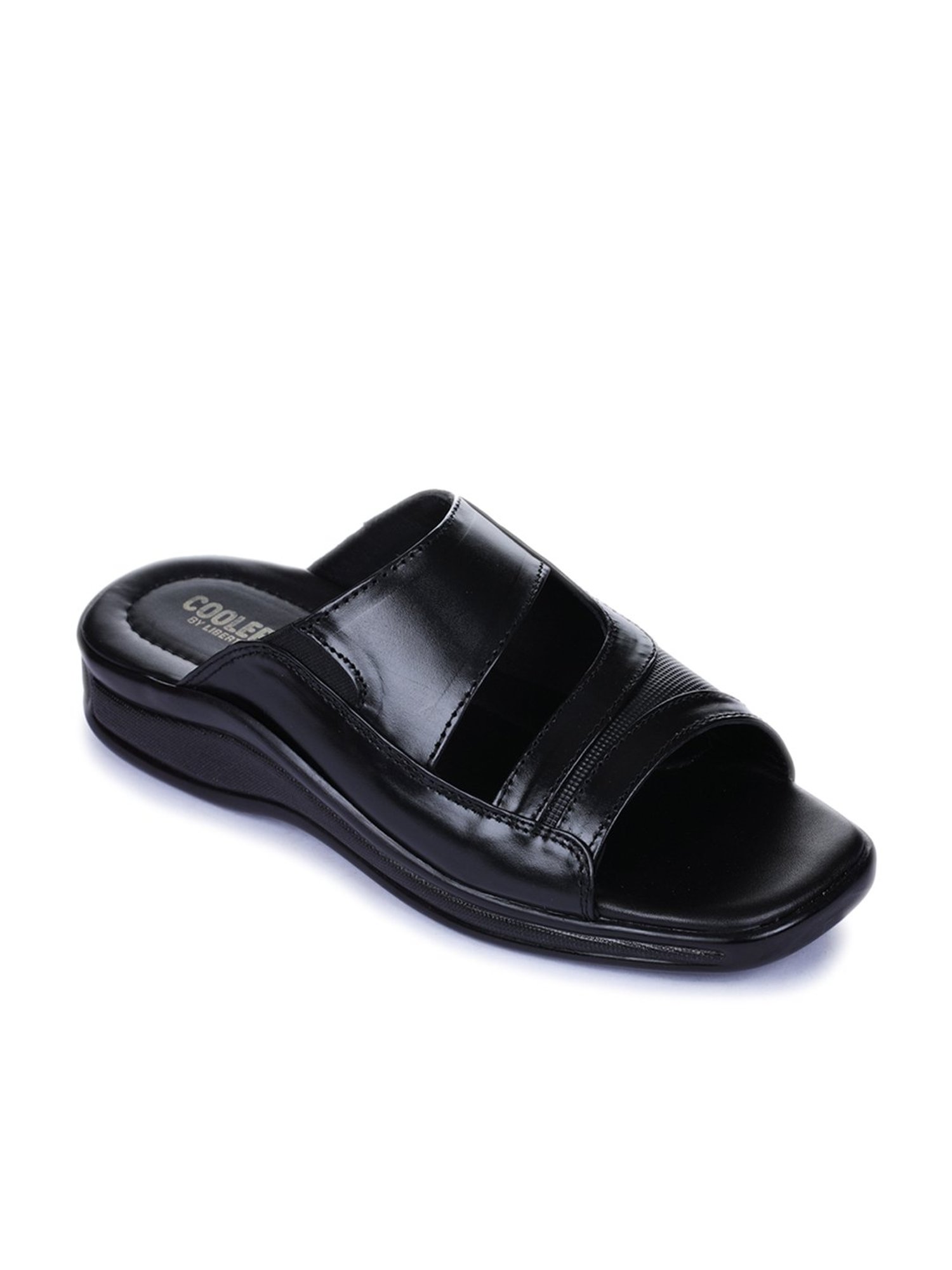 Coolers by Liberty Men's Black Casual Sandals