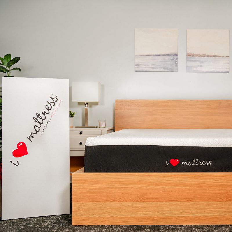 Classic Brands 8 Inch Memory Foam Adjustable Base Friendly Medium Firm Mattress with Knit Cover and Support Layer, Queen, White