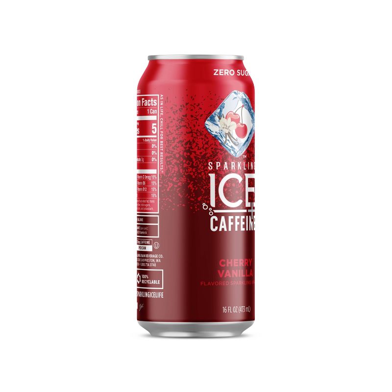 Sparkling Ice Cherry Vanilla +Caffeine - 16 fl oz Bottle
