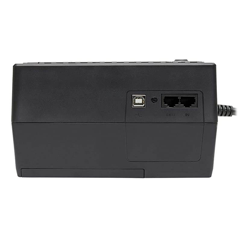 INTERNET350U 350VA 180W UPS Desktop Battery Back Up Compact 120V USB RJ11 PC 6 Outlets Black