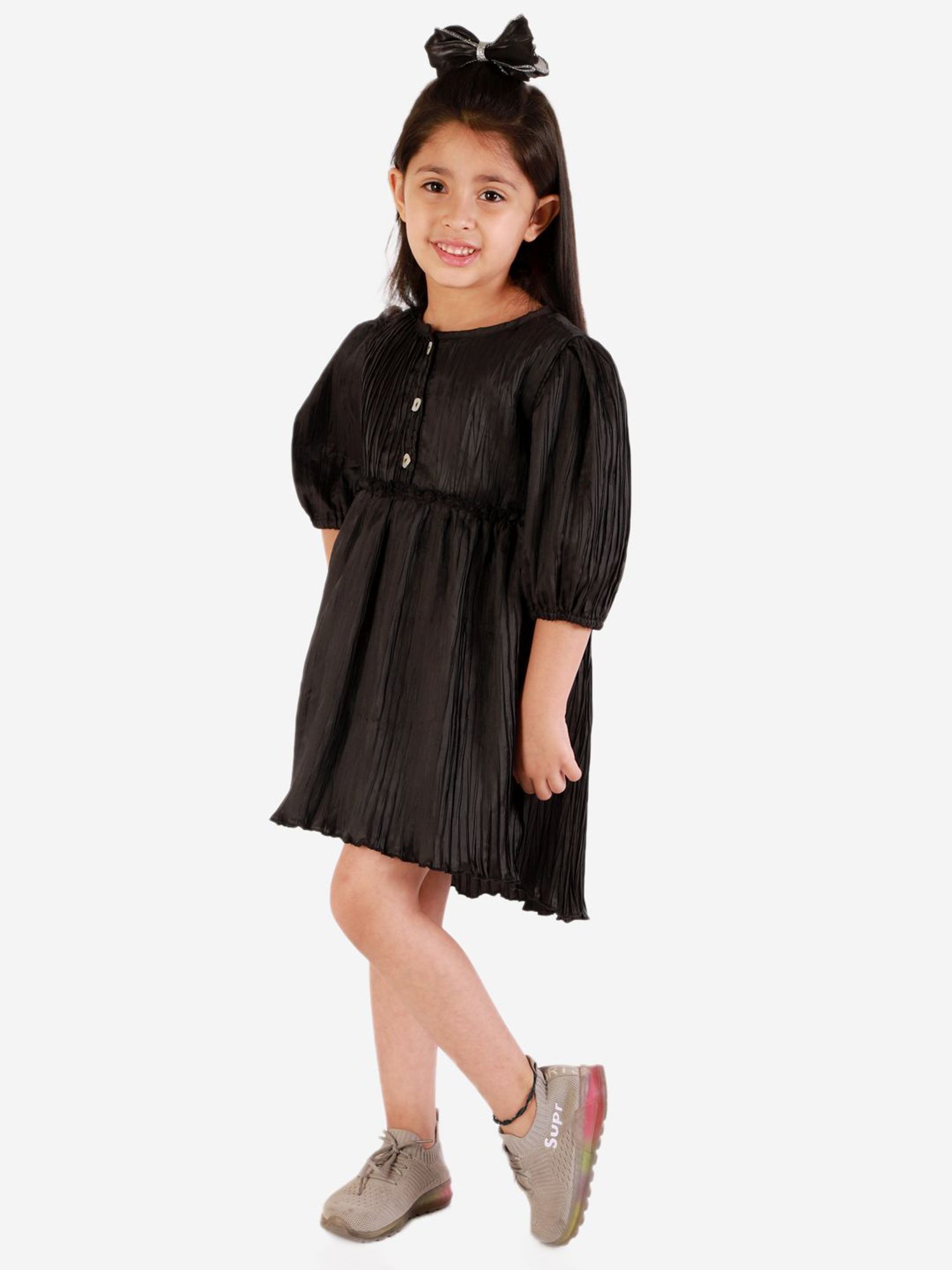 KidsDew Black Regular Fit Dress