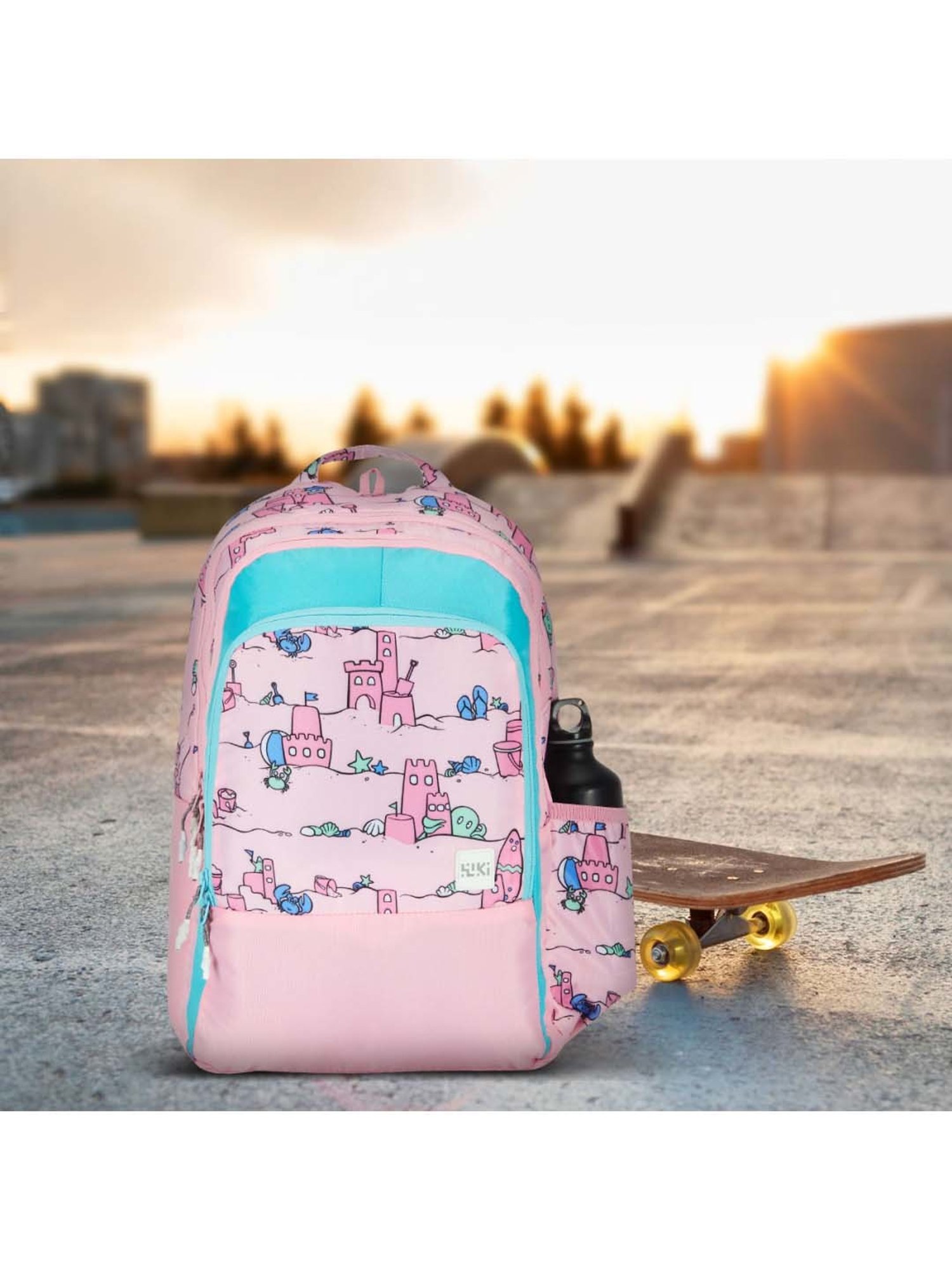 Wiki 24 Ltrs Pink Medium Backpack