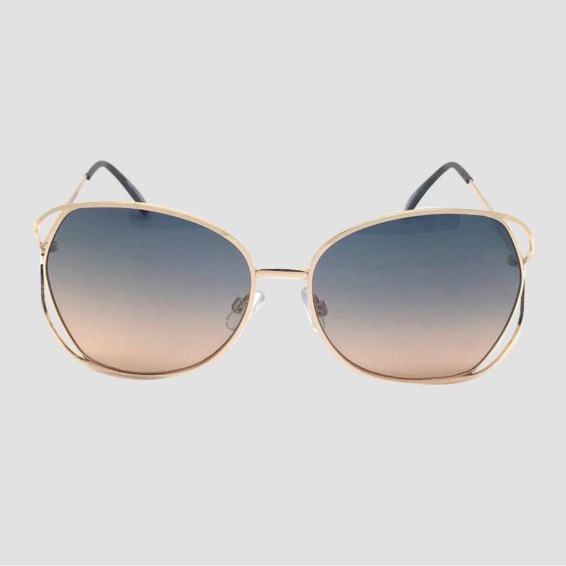 Women's Square Sunglasses - A New Day™ Gold