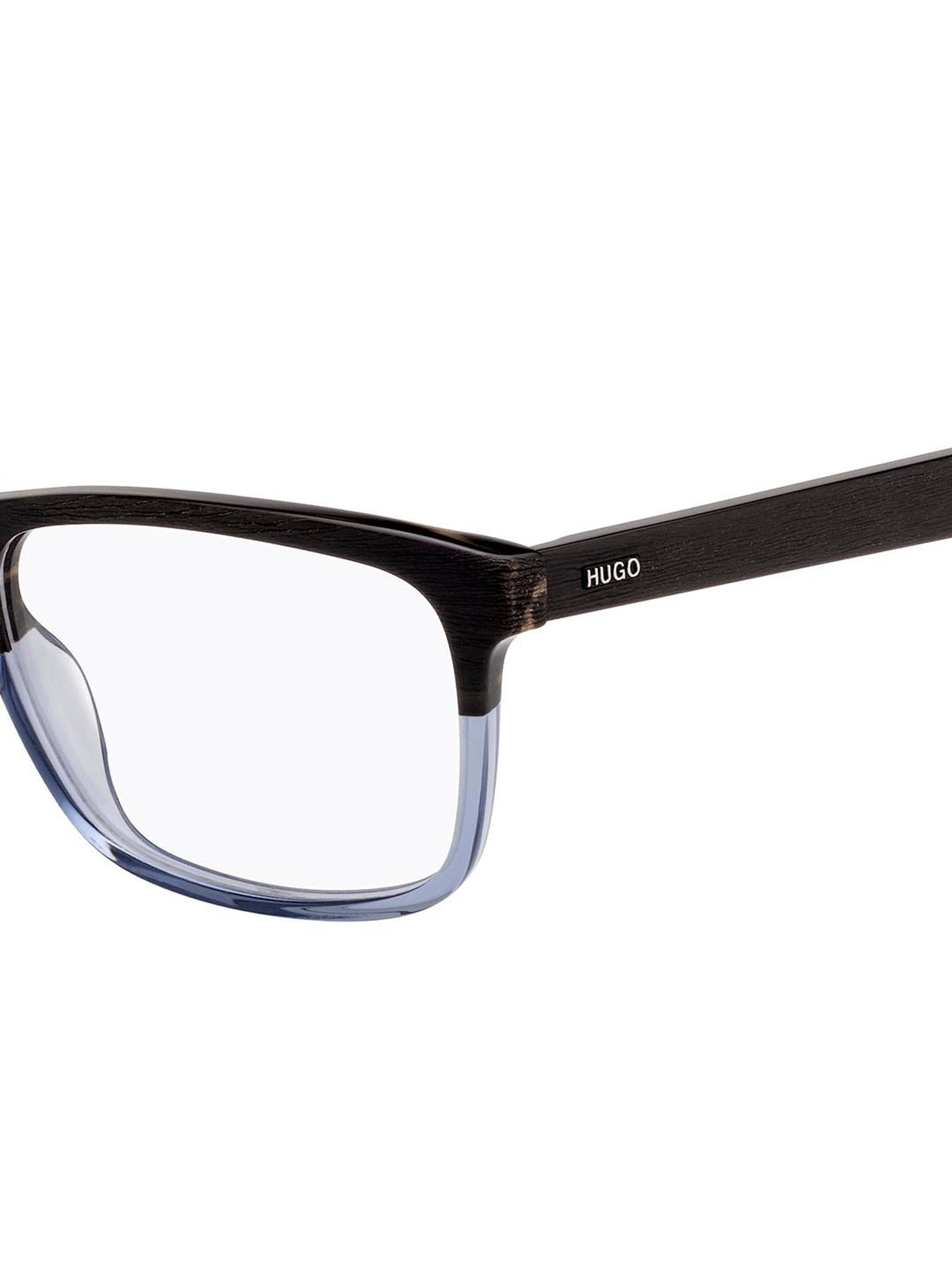 HUGO Brown Rectangular Eye Frames for Men