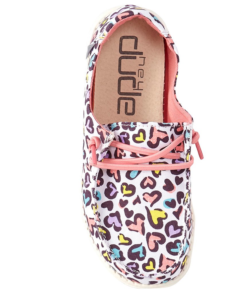 Hey Dude Girls' Wendy Multi Leopard Washable Slip-Ons (Youth)