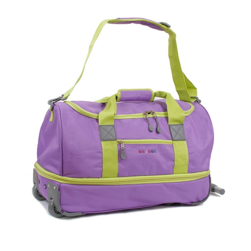 J World Stadium 21" Expandable Rolling Duffel Bag - Orchid