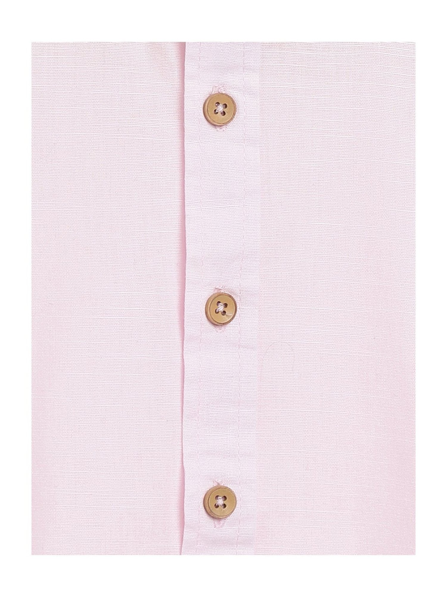 Campana Kids Pink Solid Full Sleeves Shirt