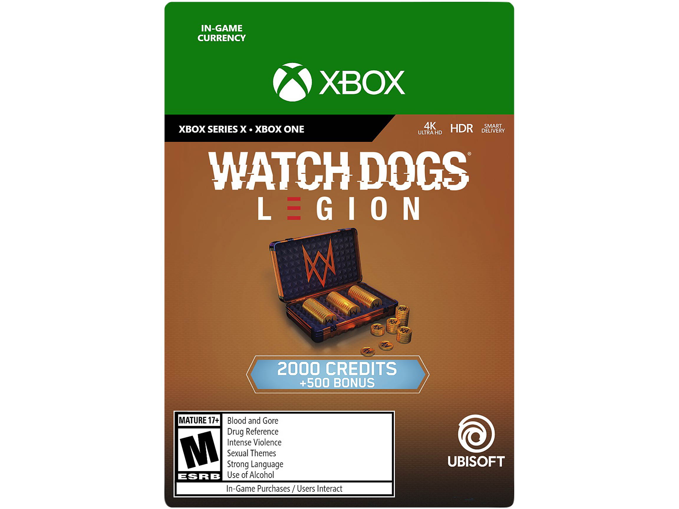 Watch Dogs Legion 4,550 WD Credits Xbox Series X|S / Xbox One [Digital Code]