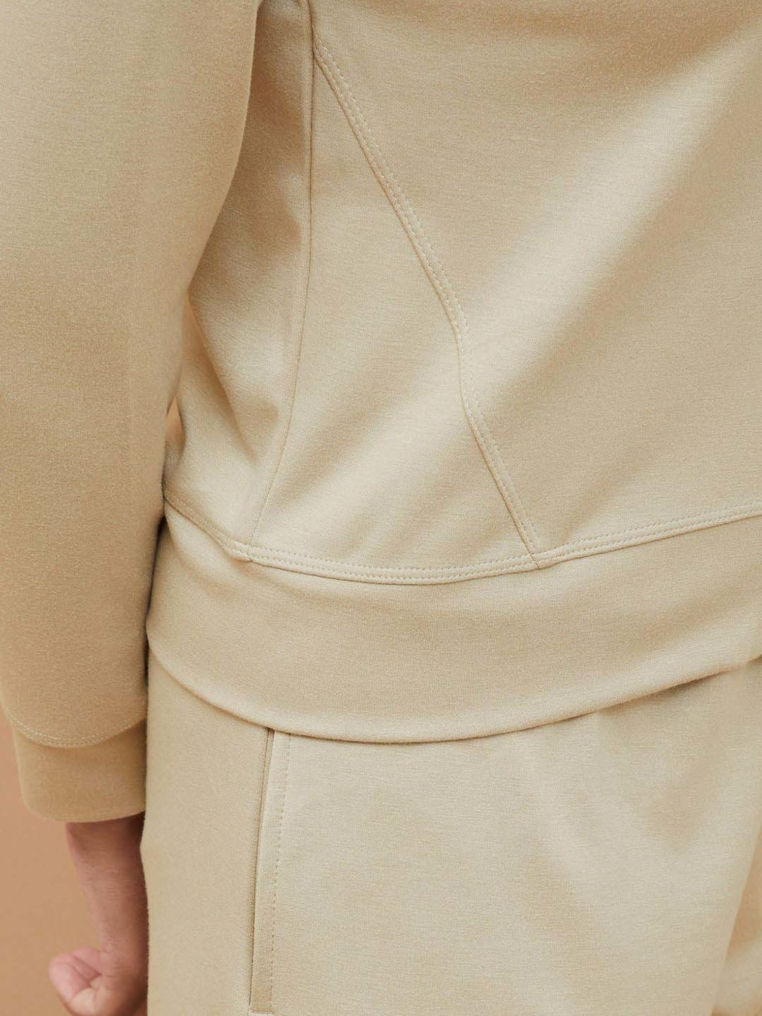 KAPPA Beige Plain Sports Jacket