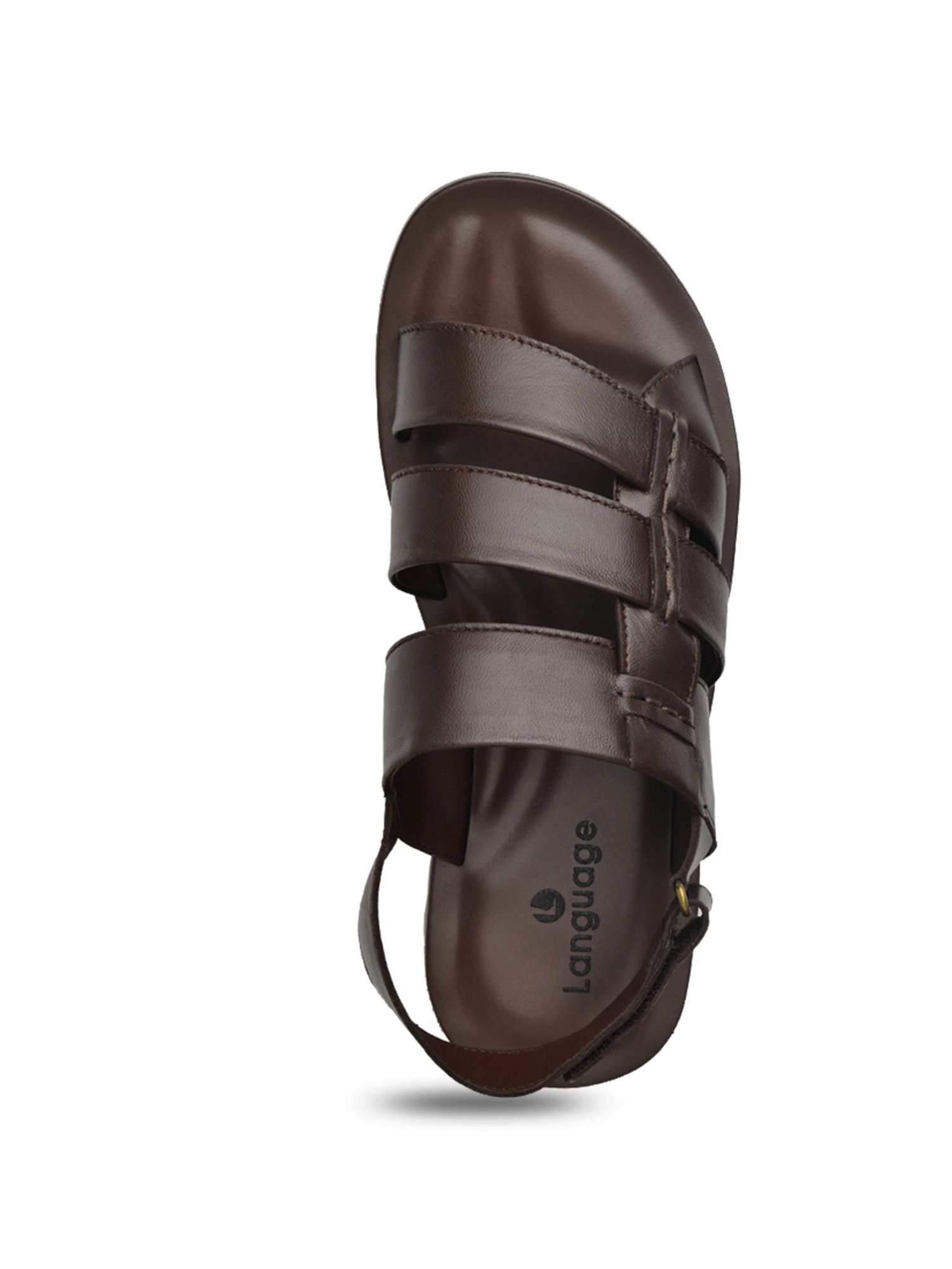 Language Shoes Men's William Brown Back Strap Sandals