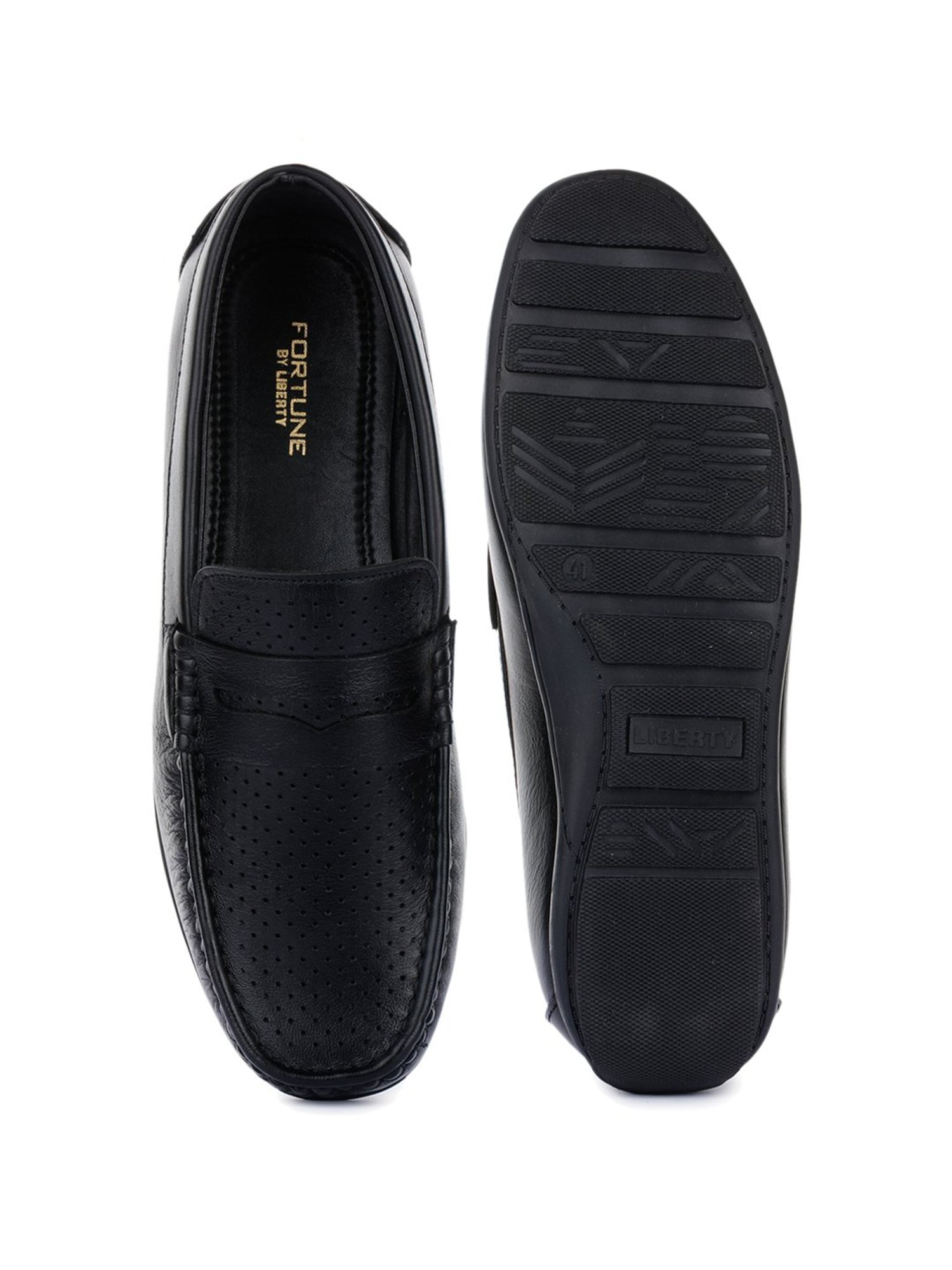 Fortune by Liberty Men's Black Casual Loafers
