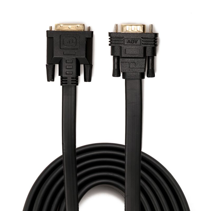 CableDeconn dvi-d vga cable adapter DVI-D 24 1 to VGA converter dvi-d to vga cable for Projector Monitor pc 2m