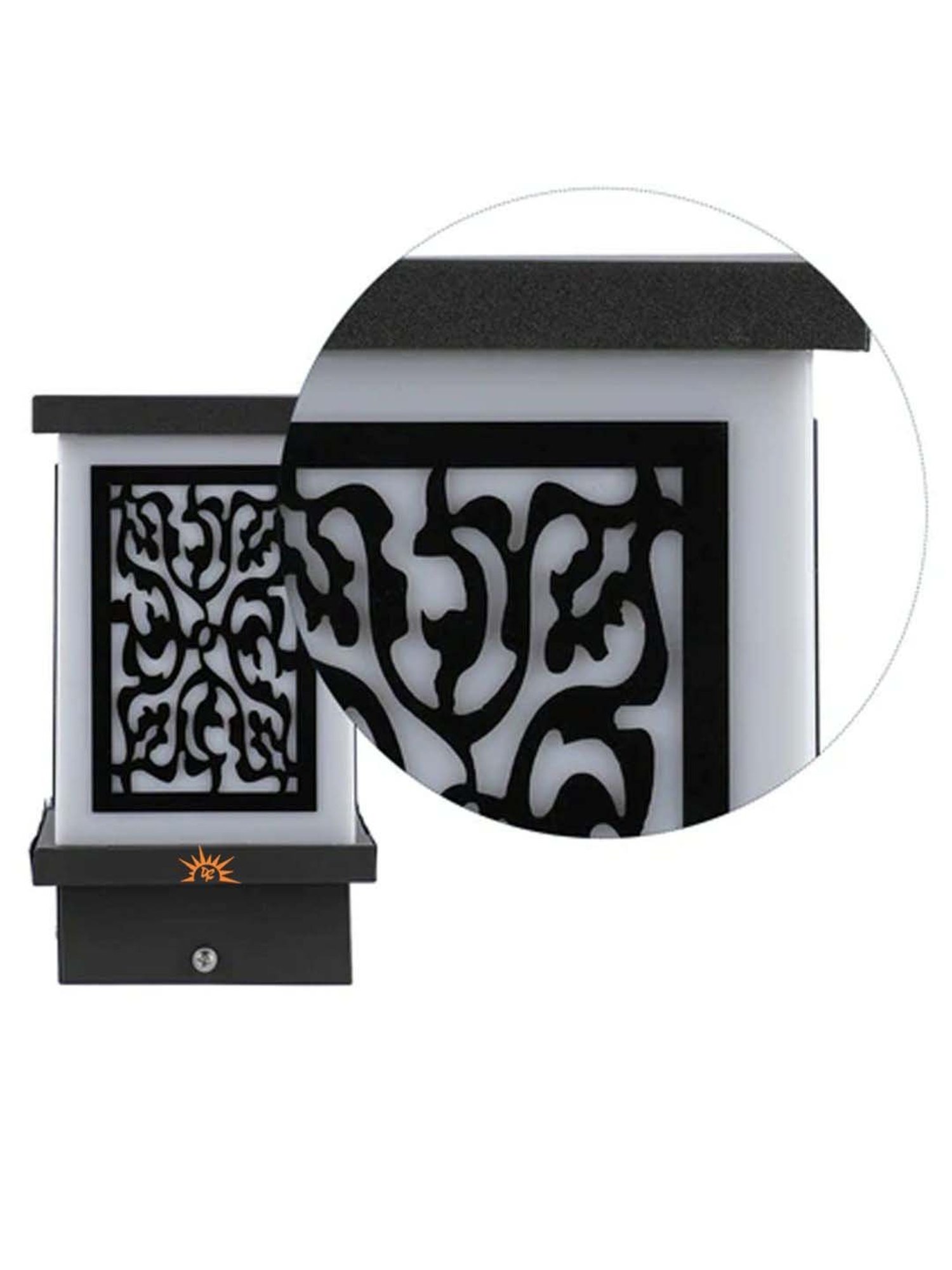 Pure Home and Living Grey Glass Trophy Shaped Table Lamp Stand