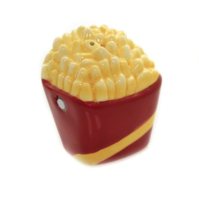 Tabletop 2.25" Kisisng Burger & Fries Set/2 Salt Pepper Shaker Magnetic Pacific Trading  -  Salt And Pepper Shaker Sets