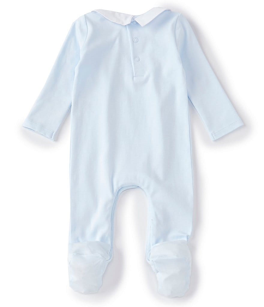 Aden + Anais Baby Boys 6-9 Months Long-Sleeve Blue Moon Footed Coverall