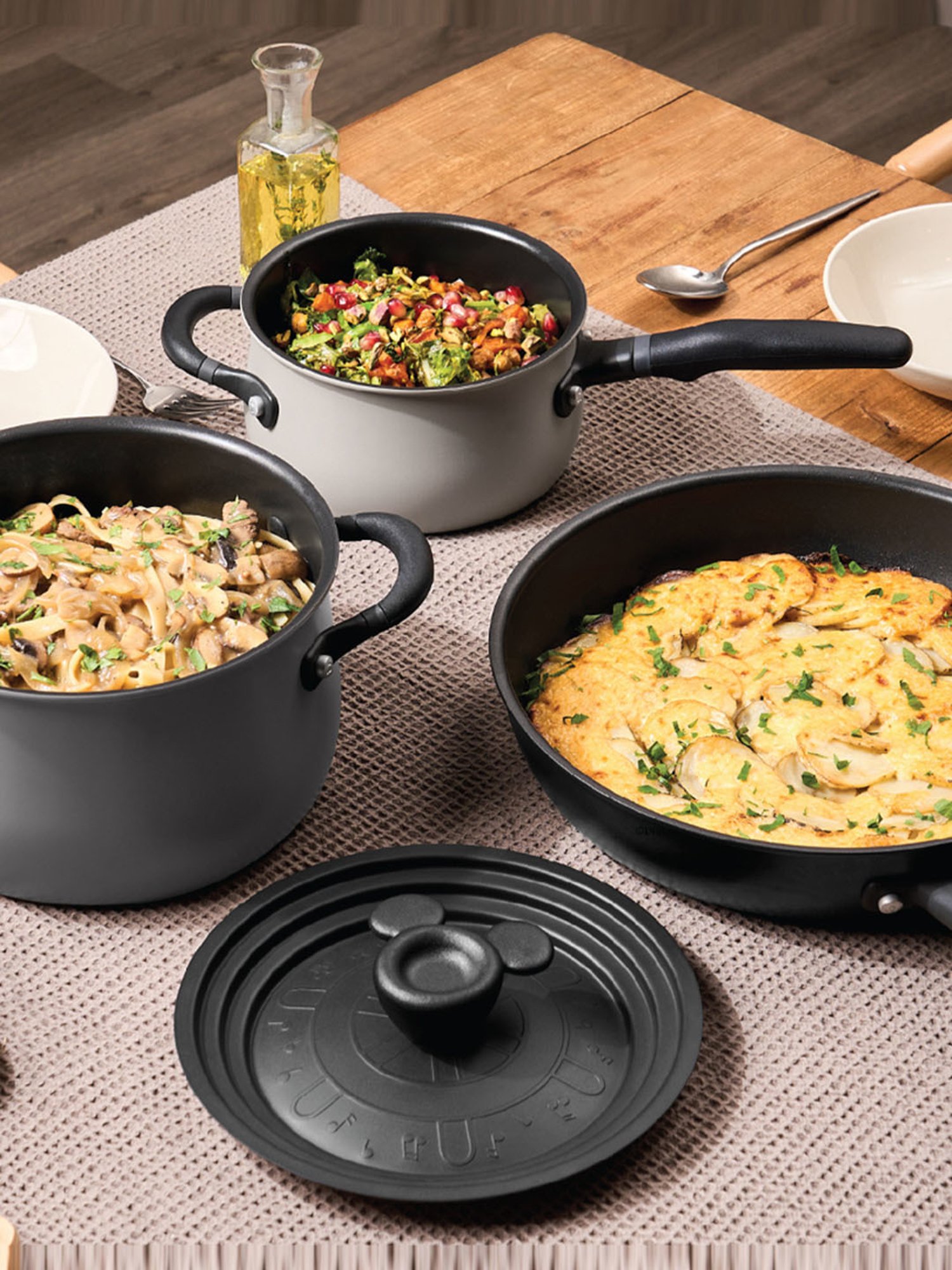 Meyer Multi Colour Aluminium Cookware Set of 4