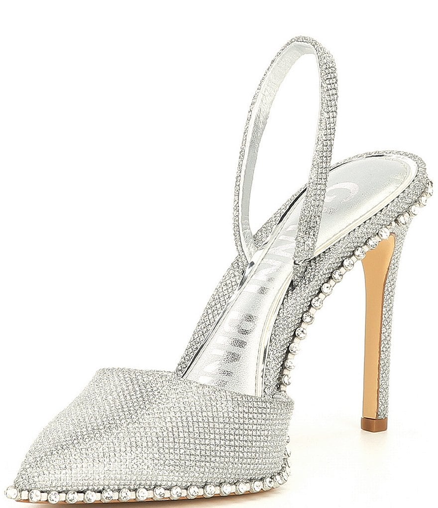 Trotters Kari Pearlized Leather Block-Heel Pumps