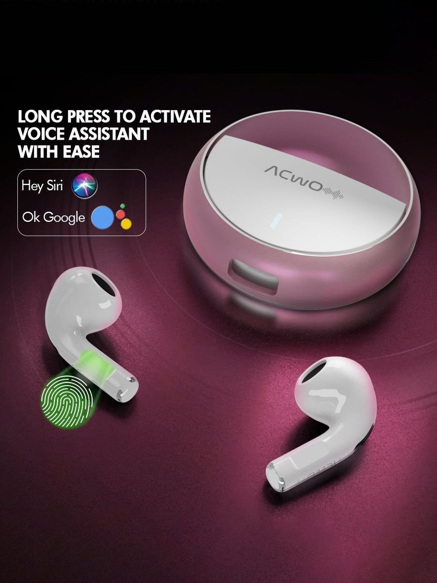 ACwO DwOTS Muze In Ear Bluetooth Earbuds with ANC & 30H Playtime (Butter-Gold, True Wireless)